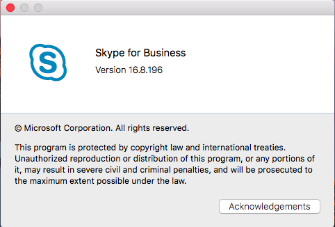 skyp for business on a mac